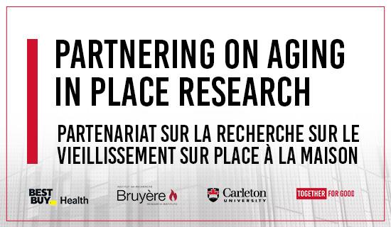"partnering on aging in place research" with logos