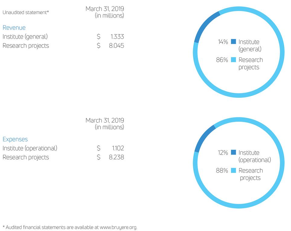 research institute financials