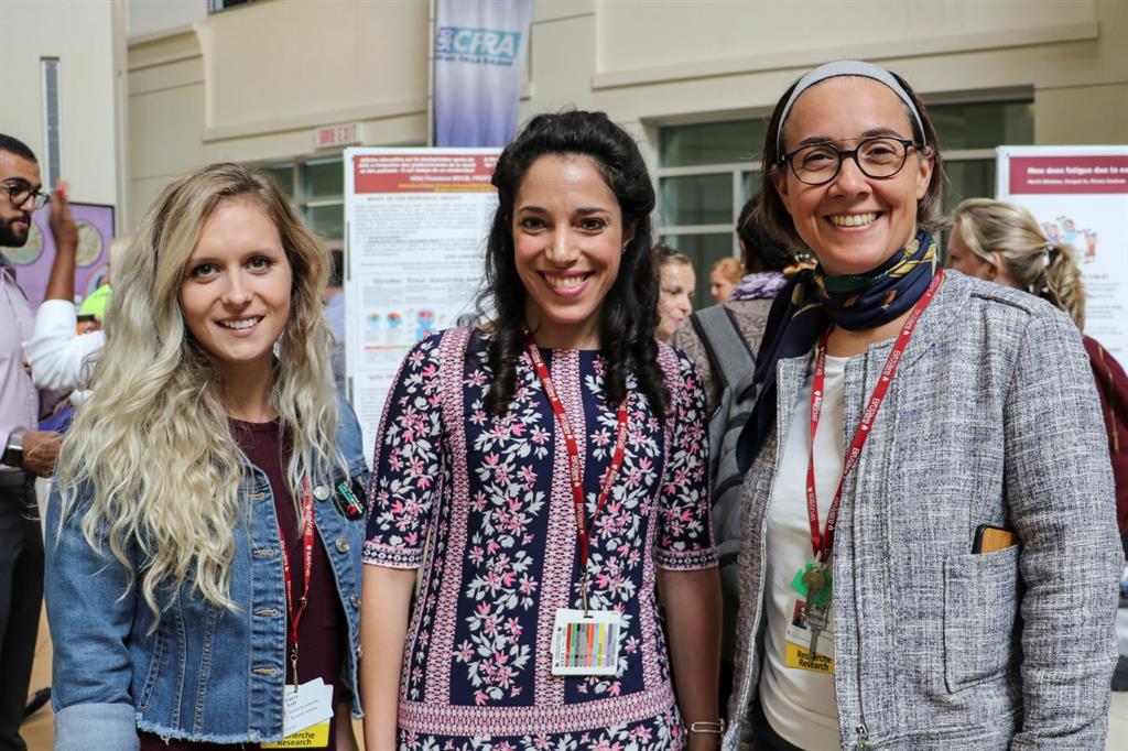 3 women smiling