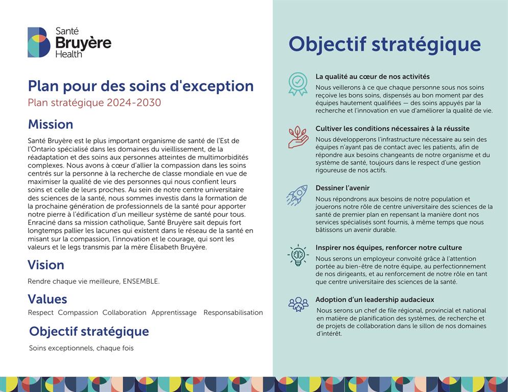 Exceptional care plan graphic French
