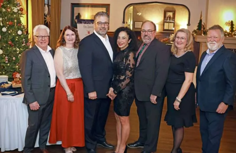 Photo de groupe au club de golf