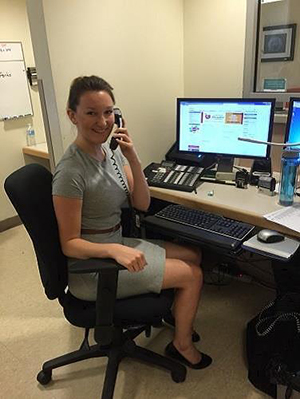 Family Health Team staff member answering the phone