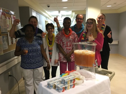 Célébration entre employés