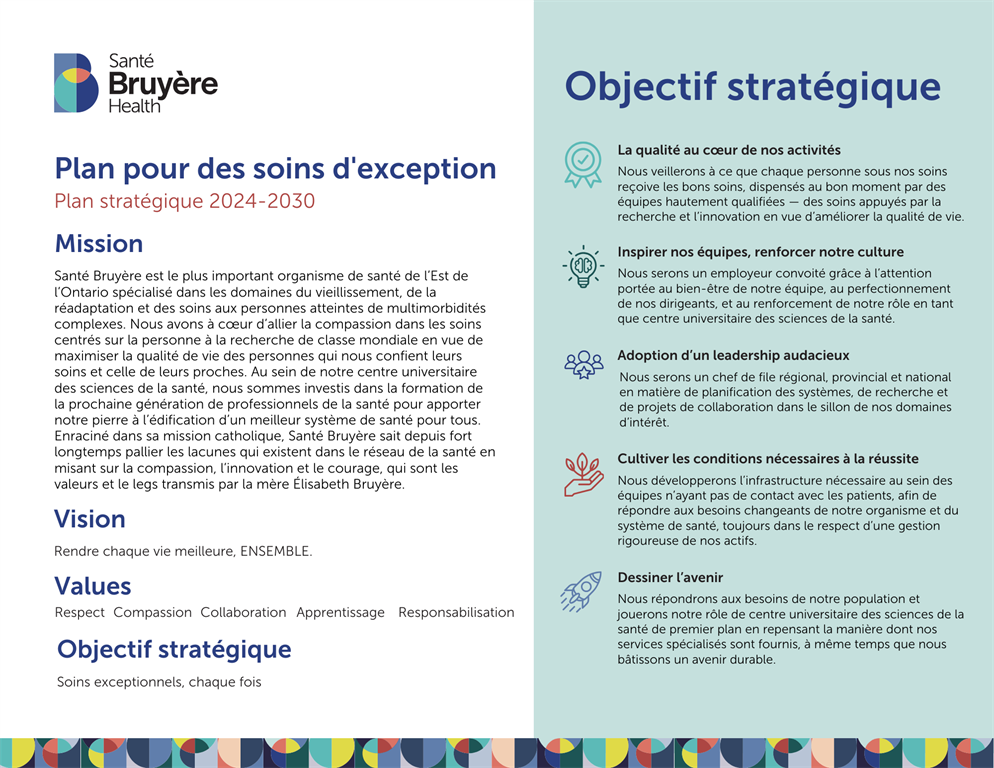 Exceptional care plan graphic French